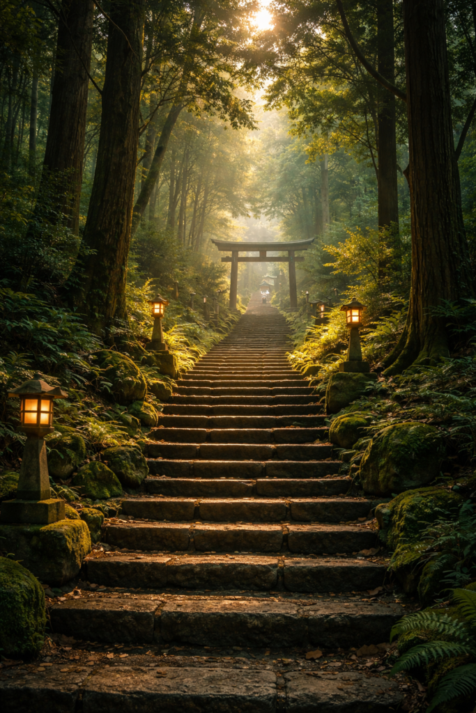 夢占い森の神社の画像