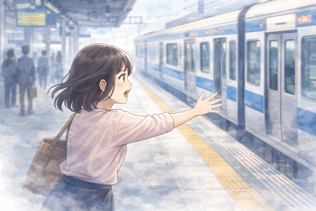 電車に乗り遅れる夢の画像